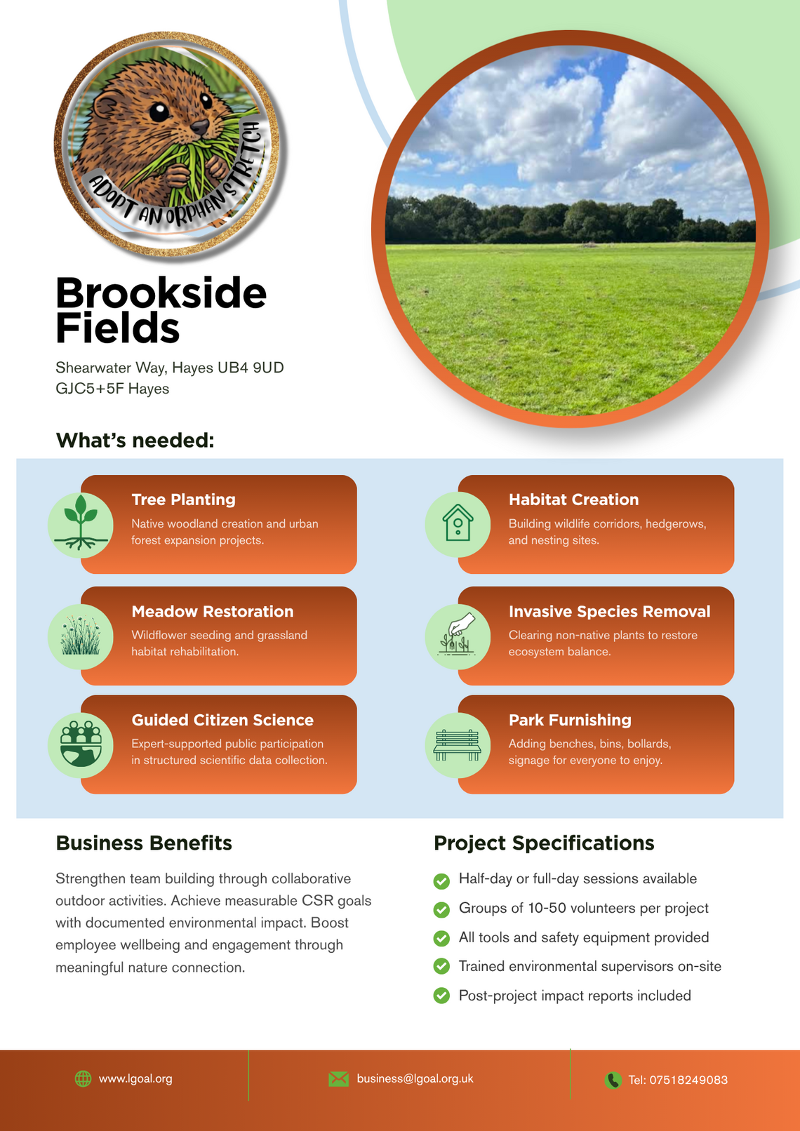Brookside Fields Tech Sheet